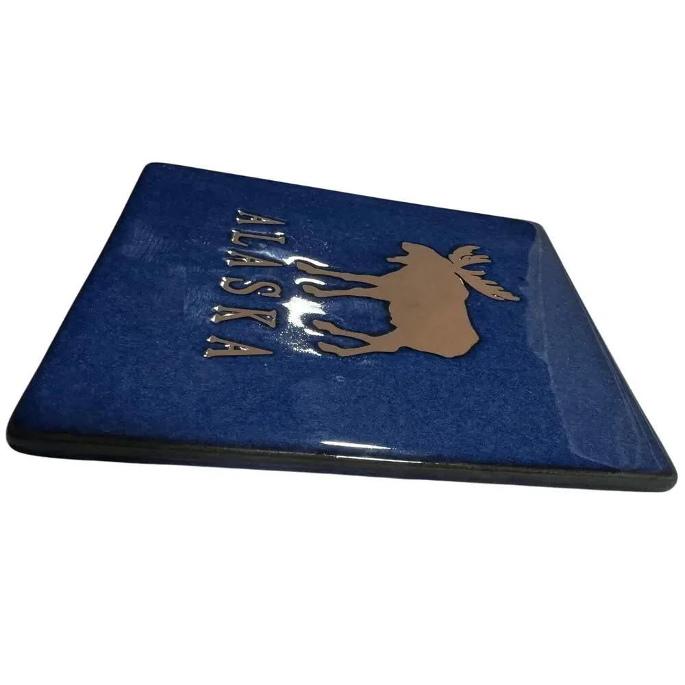 Alaska Moose Tile Trivet 6”